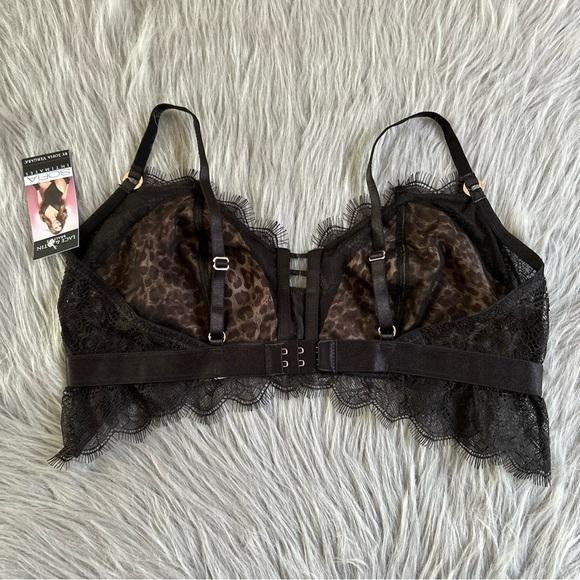 Sofia Intimates By Sofia Vergara Lace & Satin Bralette Womens Size Medium Bra - Picture 4 of 6